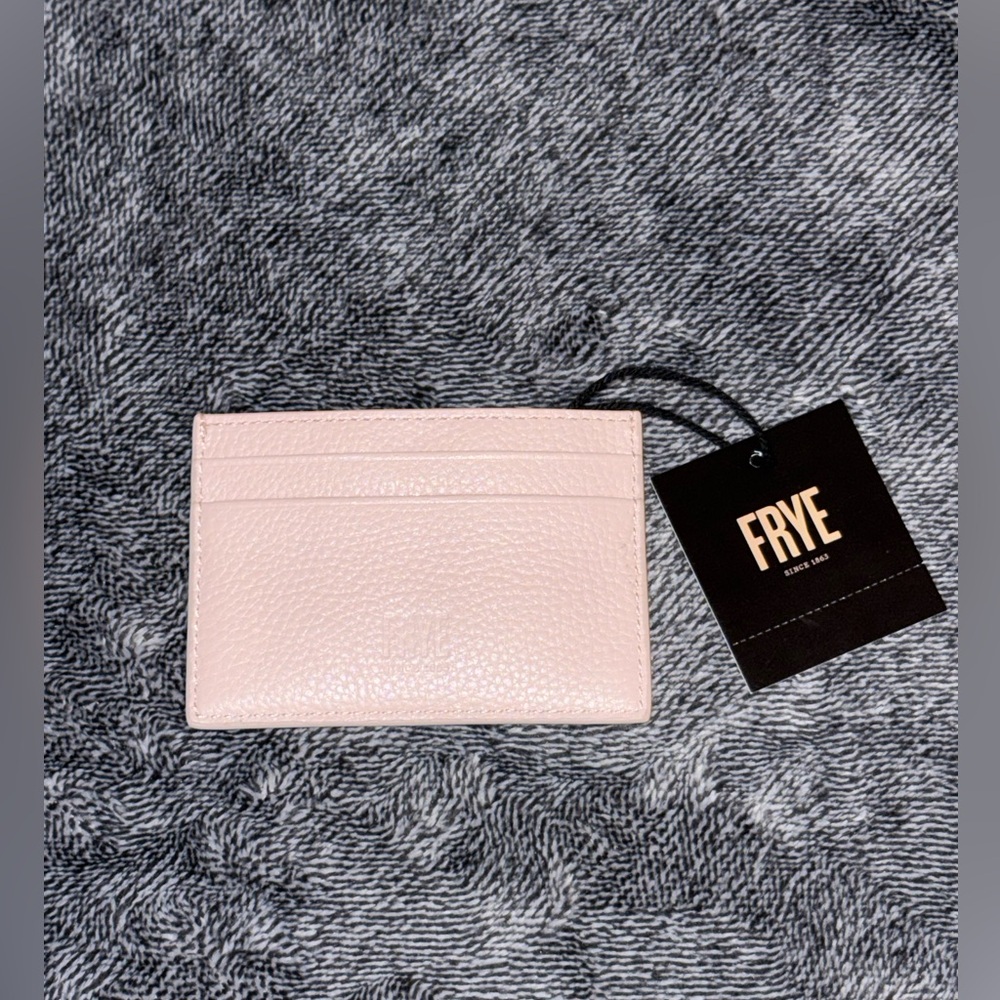NWT Frye Blush Pink Leather Card Holder